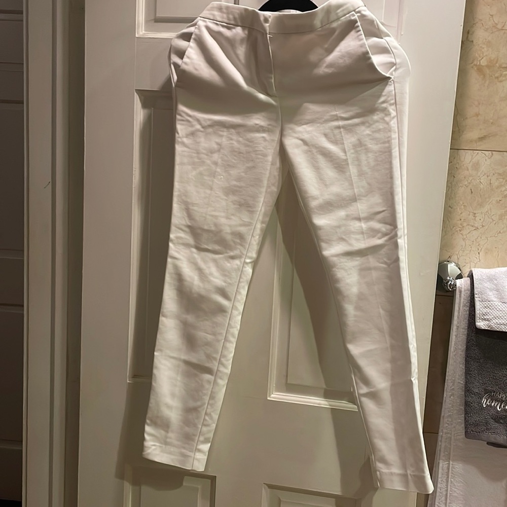 Zara white skinny pants